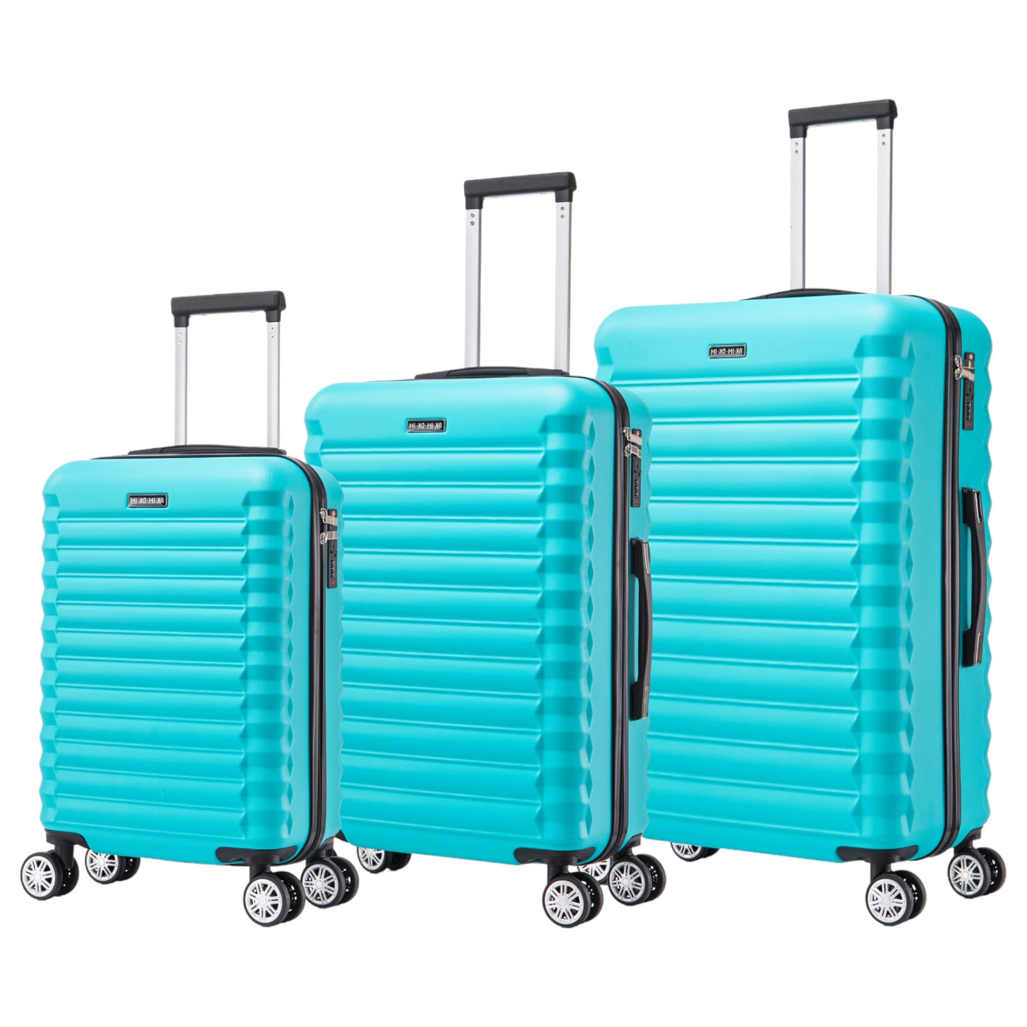 Conjunto de Maletas de Viaje Elegantes: Carcasa Ligera de PP, Cerradura Numérica, 4 Ruedas Giratorias 360°, Asa Telescópica de Aluminio Juego de Maletas Set Trolley Maleta Cabina（6999 M4 M005 8002 8008 FLASH-8 ）