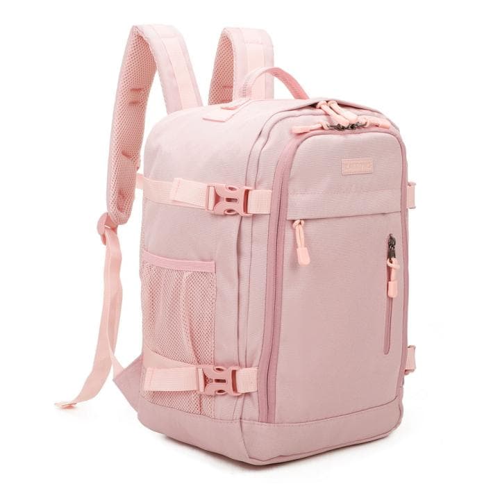 Mochila De Cabina Ryanair 40x20x25cm (20L) Mochila De Viaje Impermeable Para Avión Equipaje De Mano Resistente Mochila Para Senderismo Escolar Trabajo / Negro/ Azul Marino/ Gris/ Rosa