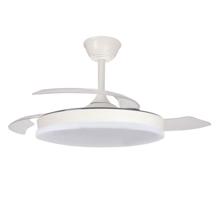 AKUNADECOR Ventilador de Techo ARPON Blanco Motor DC 6 Velocidades 3 Tamaños (S/L/XL) Control Remoto LED Regulable