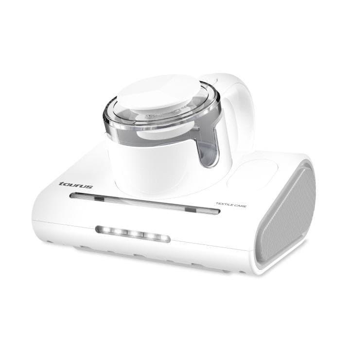 Taurus - Aspirador de Colchones 300w Textile Care | Luz Ultravioleta UV-C Antibacterias | Cepillo Motorizado | 10.000 Pa de Succión | Luz Led | Cable 4 metros