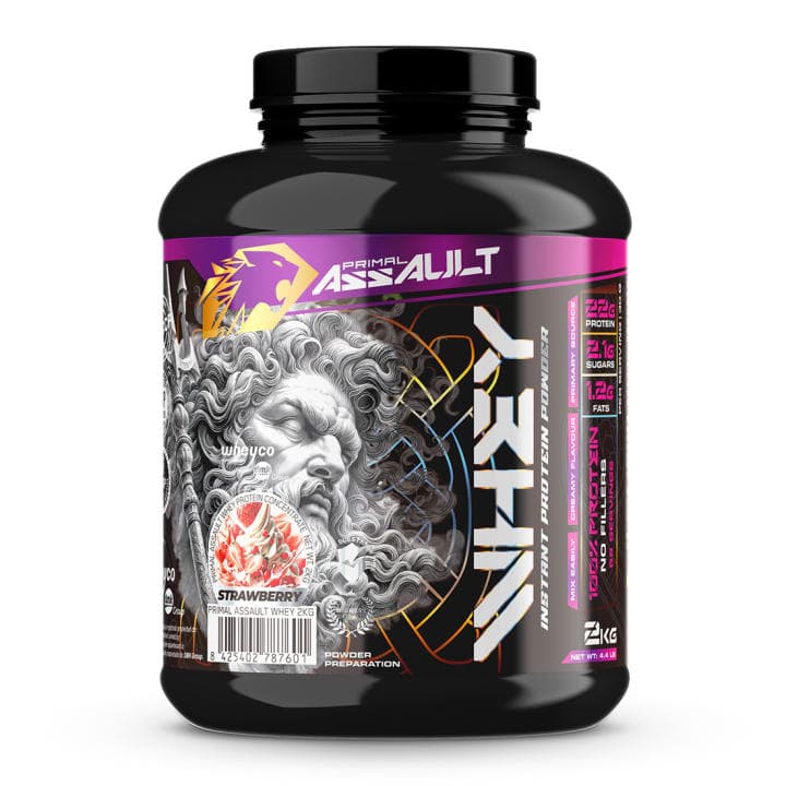 PRIMAL ASSAULT - Proteína de Suero 100% Concentrada WHEYCO® - Suplemento para Desarrollo Muscular