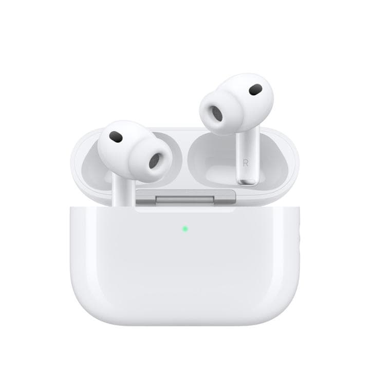 Apple AirPods Pro 3 Auriculares inalámbricos, Cancelación activa de ruido, Audio espacial tridimensional, Nueva medición de frecuencia cardiaca, Hasta 8 horas de audio en una sola carga con la cancelación activa de ruido, IP57