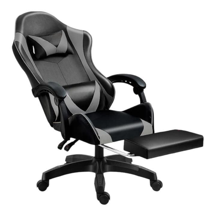 Silla Gaming para Escritorio, Oficina y Juegos Online Giratoria. Silla Cómoda de Altura Ajustable para Gaming ergonómica, de piel sintética.Silla racing de gaming videojuegos y de oficina. Es ergonómica y con diseño moderno (S001 7499 8499 Flash D7)