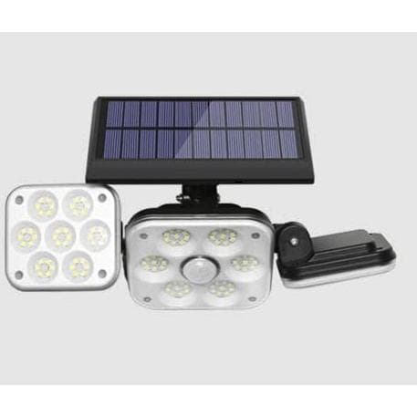 Luz Solar LED Exterior de Pared, Pack de 2 Apliques de 138 LEDs, Iluminación 270°, 3 Modos