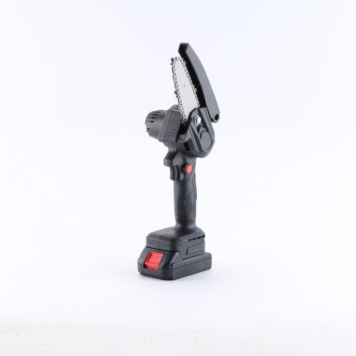 Mini motosierras de mano inalámbrica recargable, kit y maletín de herramientas para jardinería y cortar madera, 6 pulgadas (15 cm), 2 baterías de 21V 1500mAh, Don Feliz