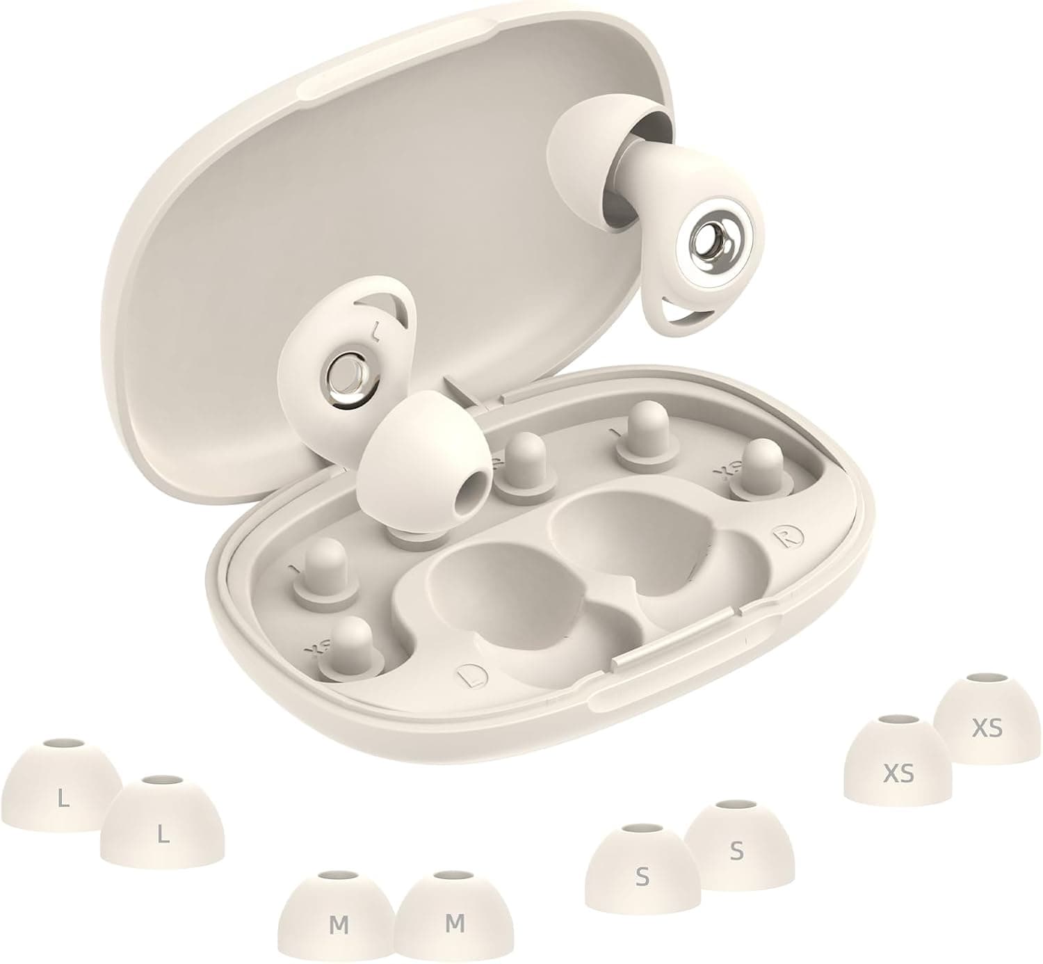 Tapones Oidos Ruido Dormir, 45dB Cancelación de Ruido, 4 Tamaños (XS/S/M/L)