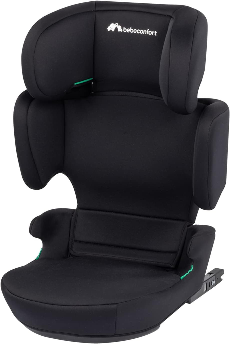 Bebeconfort RoadFix i-Size, Silla de Coche Elevador con Respaldo, 3,5-12 años (100-150 cm), Silla Coche ISOFIX, Plegable, Ligera (4,4 kg), 14 Posiciones Reposacabezas, Black Mist