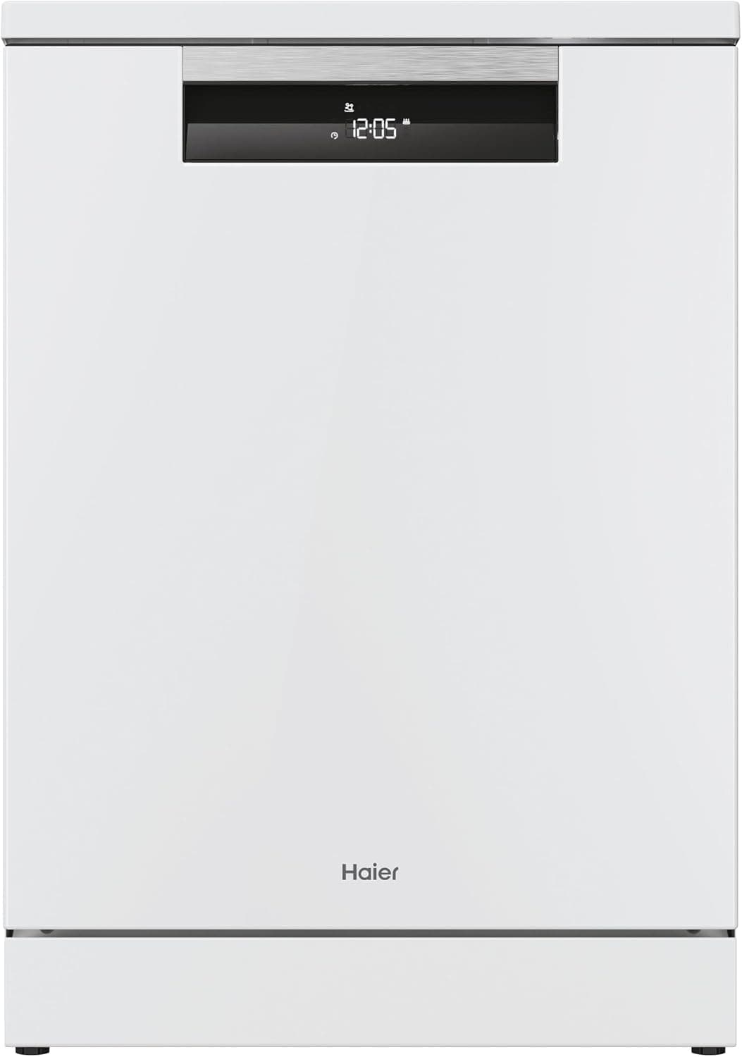 Haier Lavavajillas 15 Servicios 60cm Wifi hOn Motor Inverter Silencioso 44dB Clase C Apertura Automática 3ª Bandeja I-Pro Shine Serie 3 XF 5C4M1W