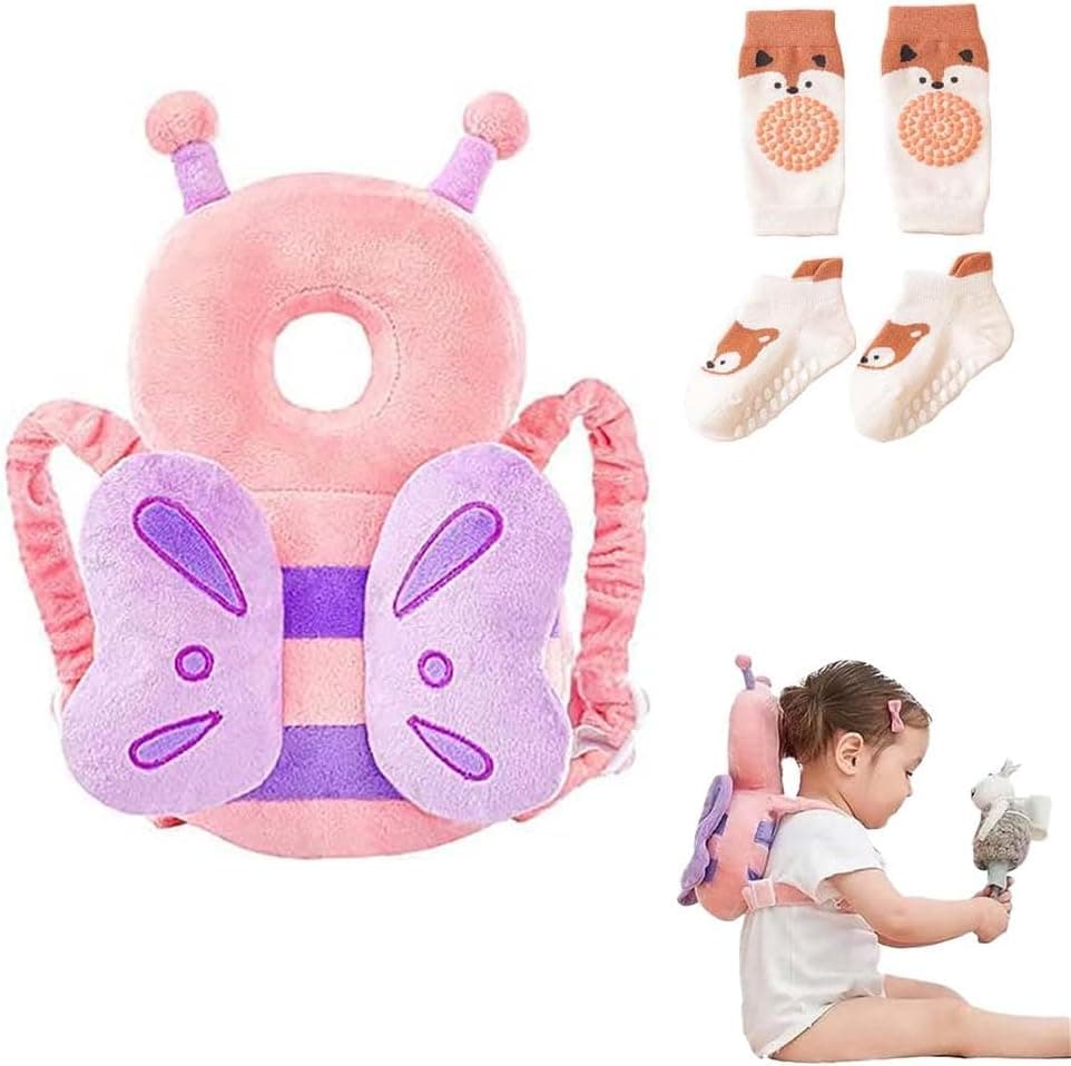 Soporte para la Cabeza del Bebé Ajustables Anti-Caídas Almohada Protección Bebé Protector de Cabeza Casco de Protección para Bebe