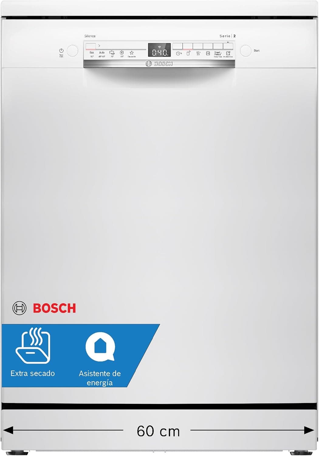 Bosch, Lavavajillas, Serie 2, 13 servicios, Silencioso, blanco, SMS2HTW06E