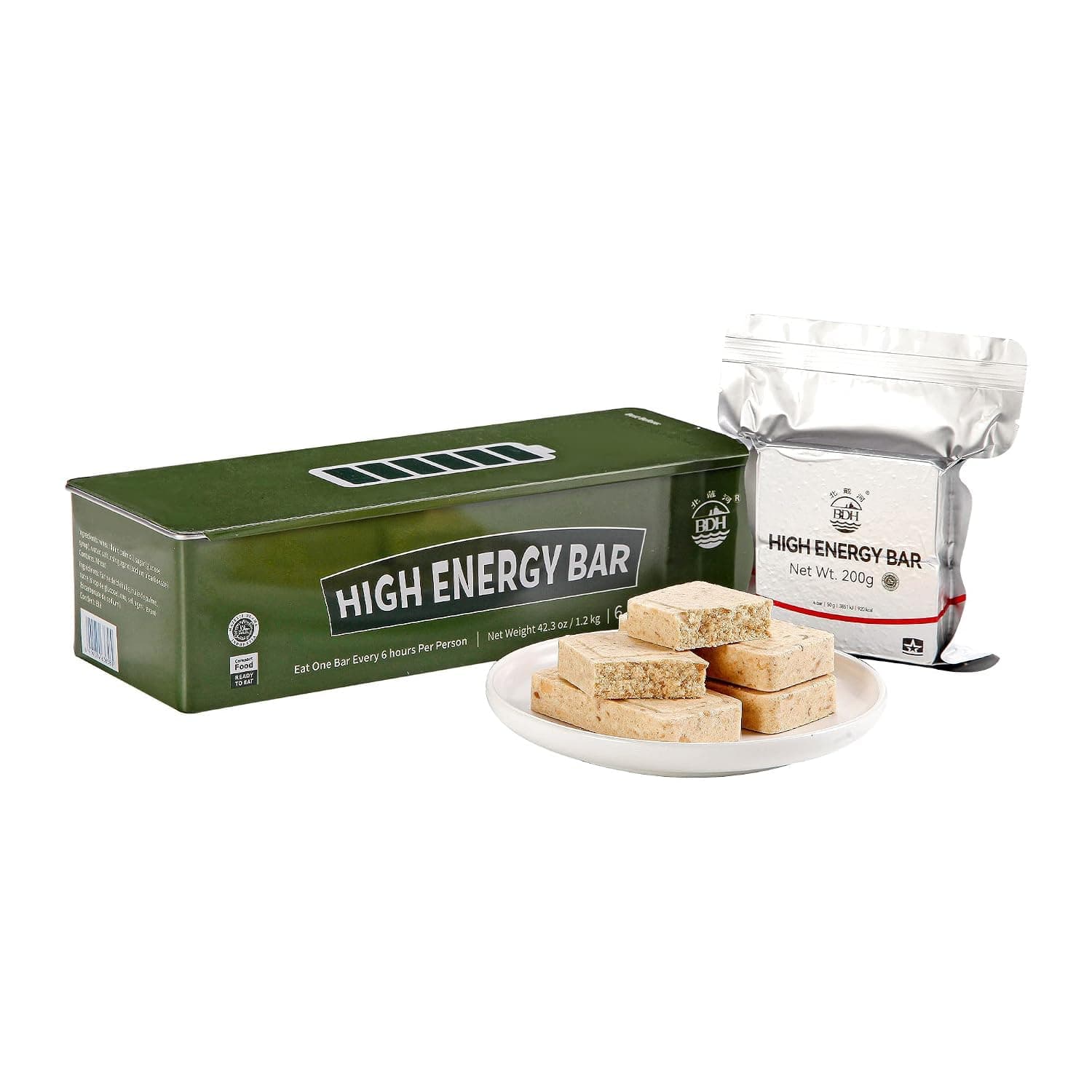 Ración de emergencia sabor a trigo, Galleta energética, 6 x 200g