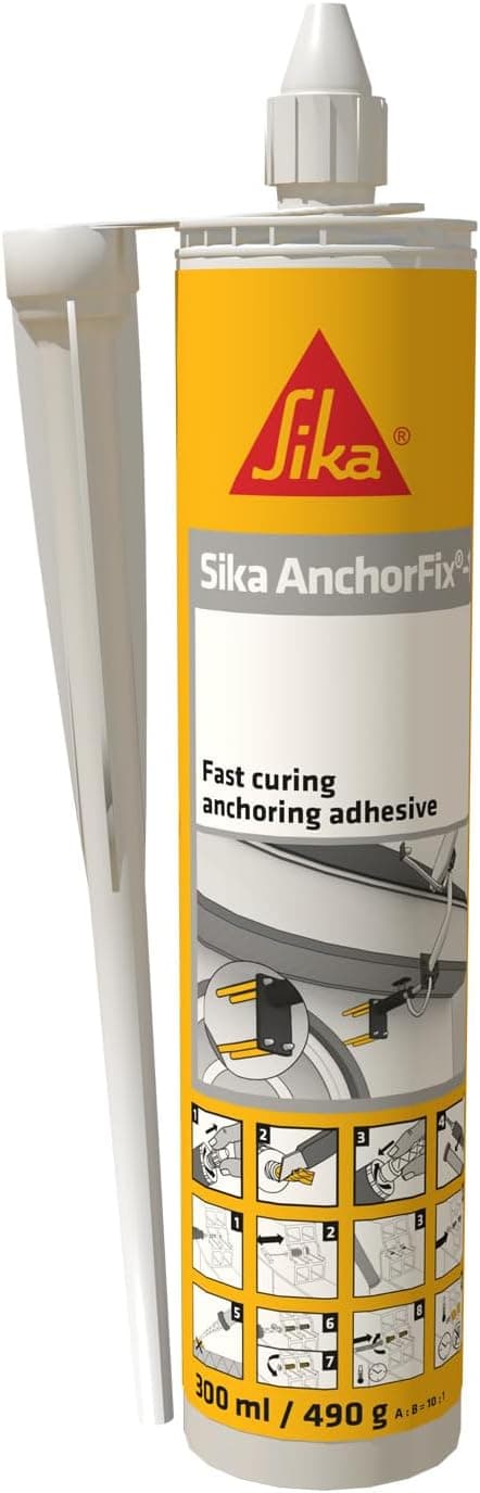 SIKA - Adhesivo anclaje rápido - Sika AnchorFix-1 - Gris claro - 300ml