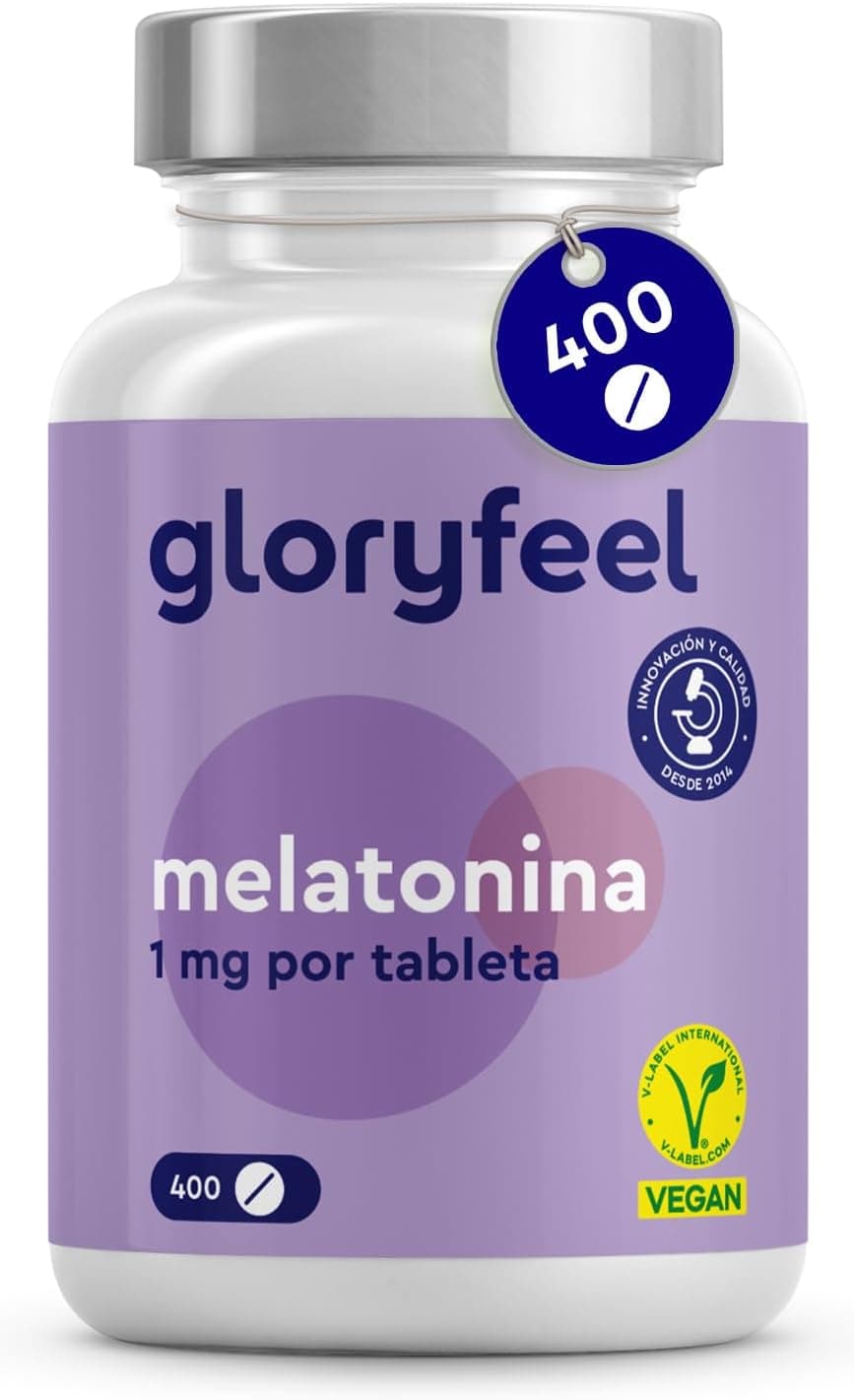Melatonina 400 Tabletas (+1 año), Altas dosis, Para dormir bien