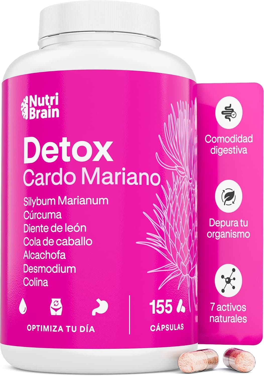 Cardo Mariano 3X Acción con Cúrcuma, Alcachofa y Diente de León - 155 Cáps
