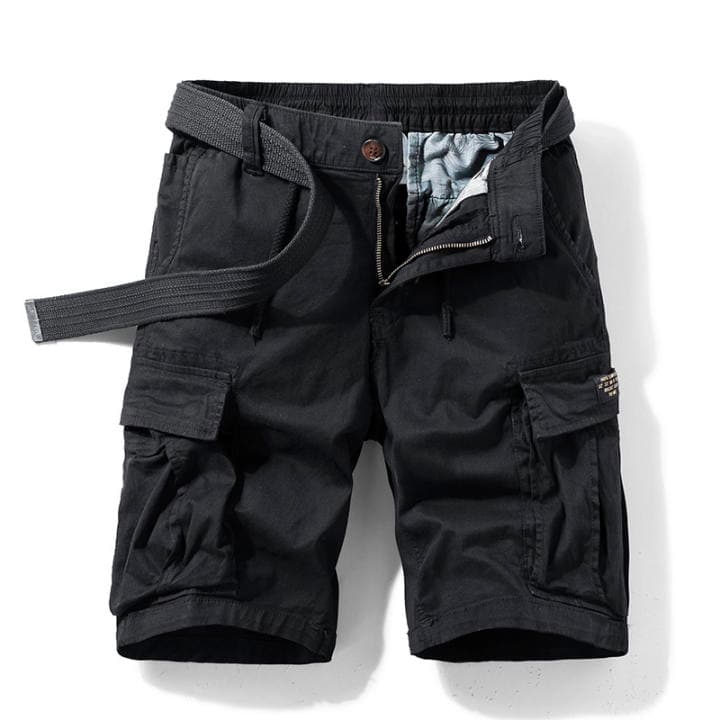 Pantalones Cortos de Carga de Algodón 100% Pantalones Cortos Casuales para Hombres en Verano 2024